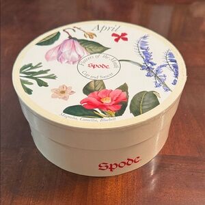 Spode England Flowers Of The Month Oversized Tea Cup & Saucer April with Box